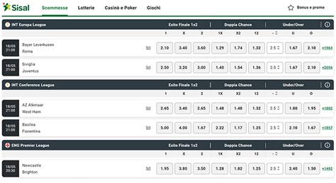 sisal betting